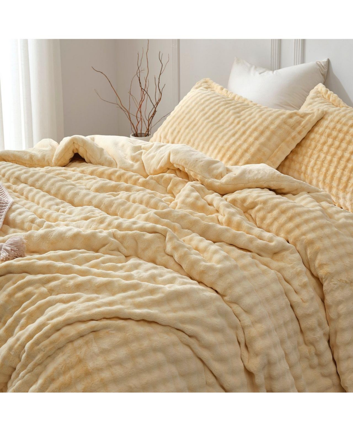Coma Inducer Snowball Double Chunky Bunny Oversized Comforter Set