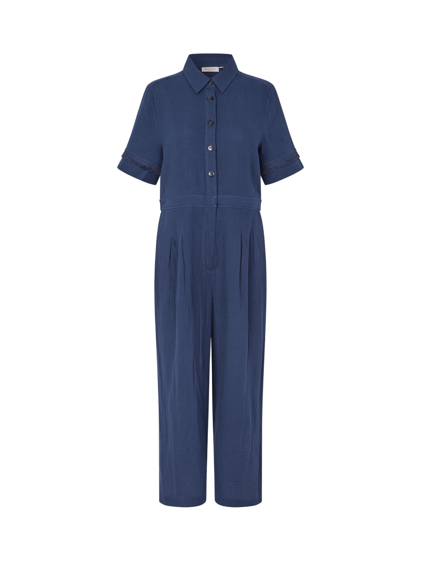 Женский комбинезон Masai Copenhagen Manyvariel Wide Leg Jumpsuit, цвет: Синий — фото 4