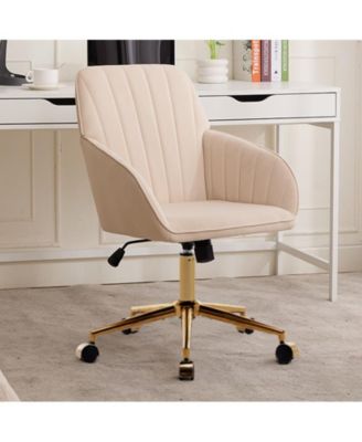 Adjustable Office Chair Swivel Chair Backrest Seat with Metal Base