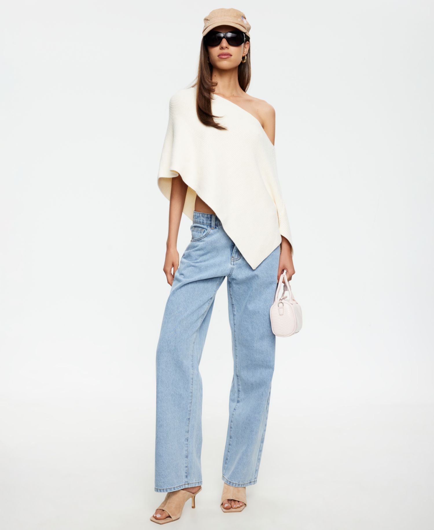 Women's Luminous Pull-On Asymmetric Poncho