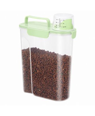 Airtight Pet Food Storage Container Easy Pour Portable Travel Dispenser