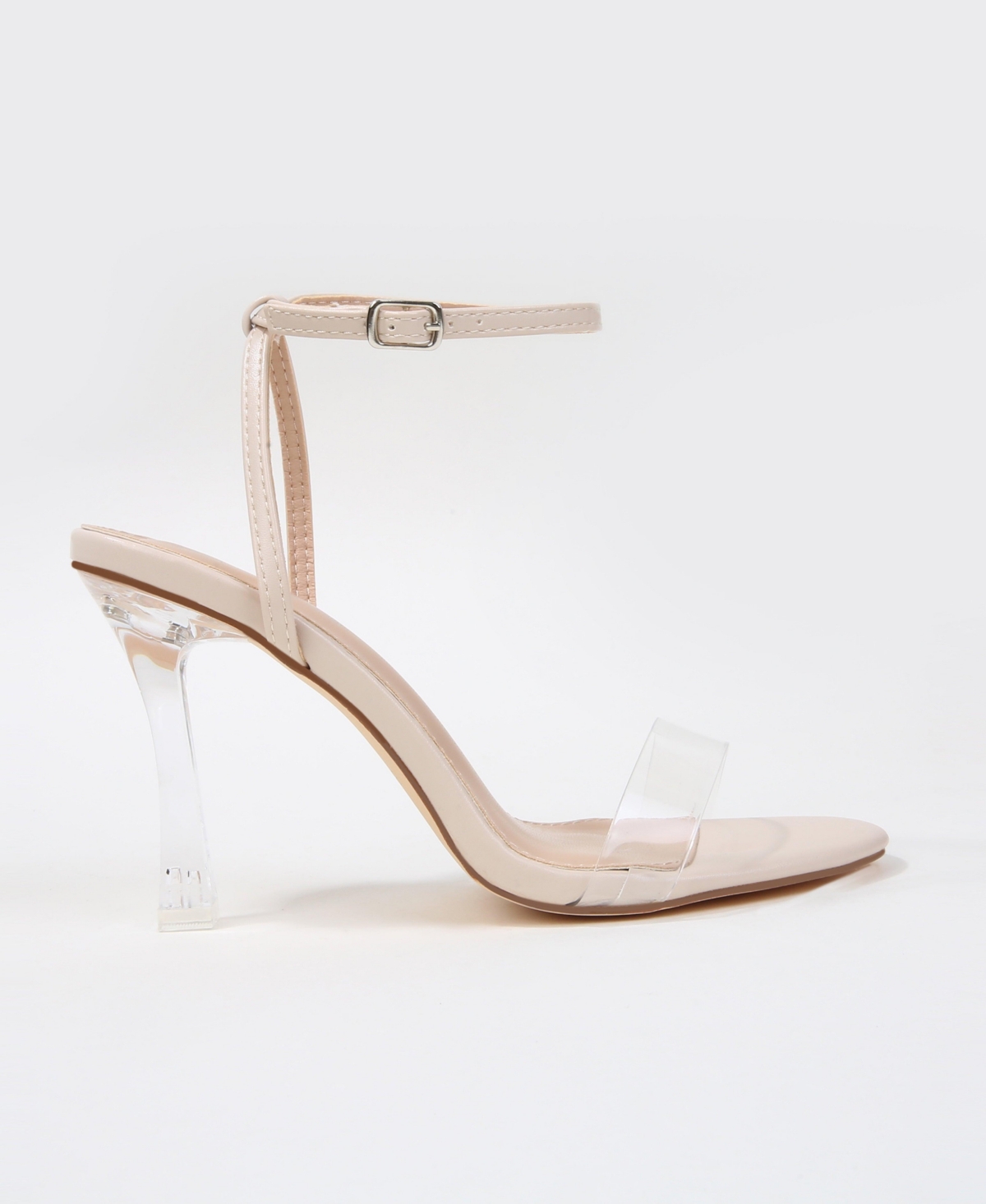 Berness Women's Nature Clear Strap Heel Sandals