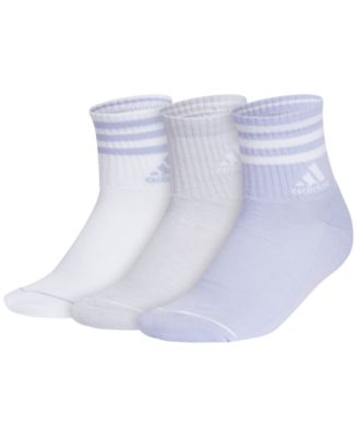 Women's Cushioned 3-Stripe 4.0 High Quarter Socks, 3-Pack