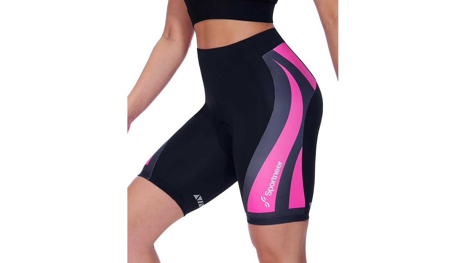 Women Padded Bike Shorts – Large, Bicycle Cycling Shorts for Women’s Biking, 4D Gel Padding for Mountain Bike and Road Bike