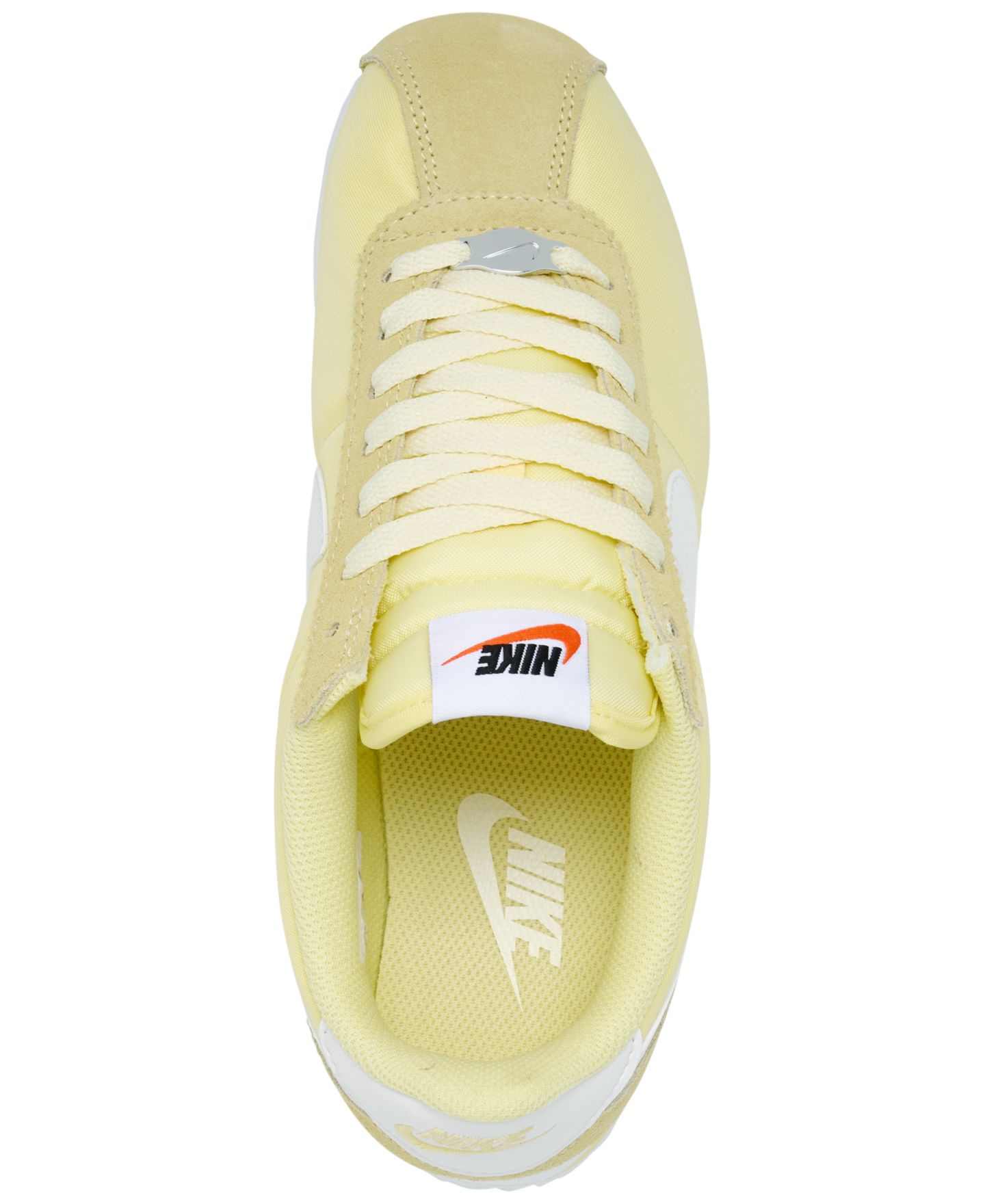 Женские кроссовки Nike Classic Cortez Textile, цвет: Жёлтый / Молочный — фото 5