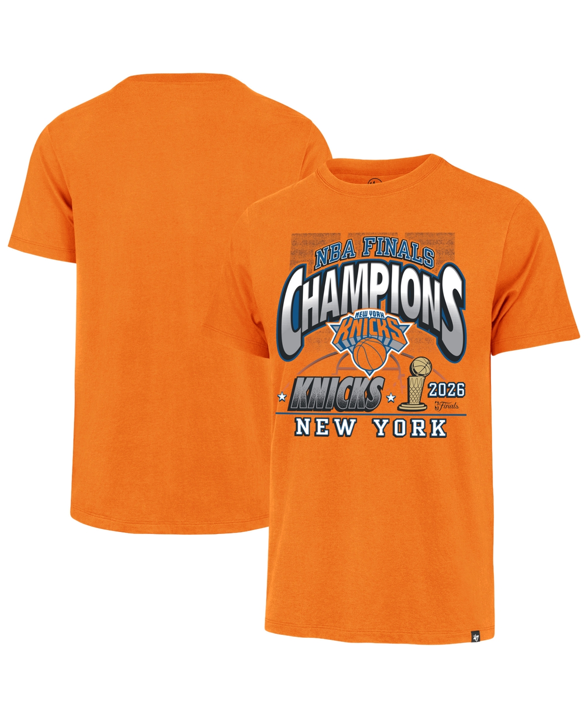 '47 Brand Men's Orange New York Knicks 2026 Nba Champions Franklin T-Shirt