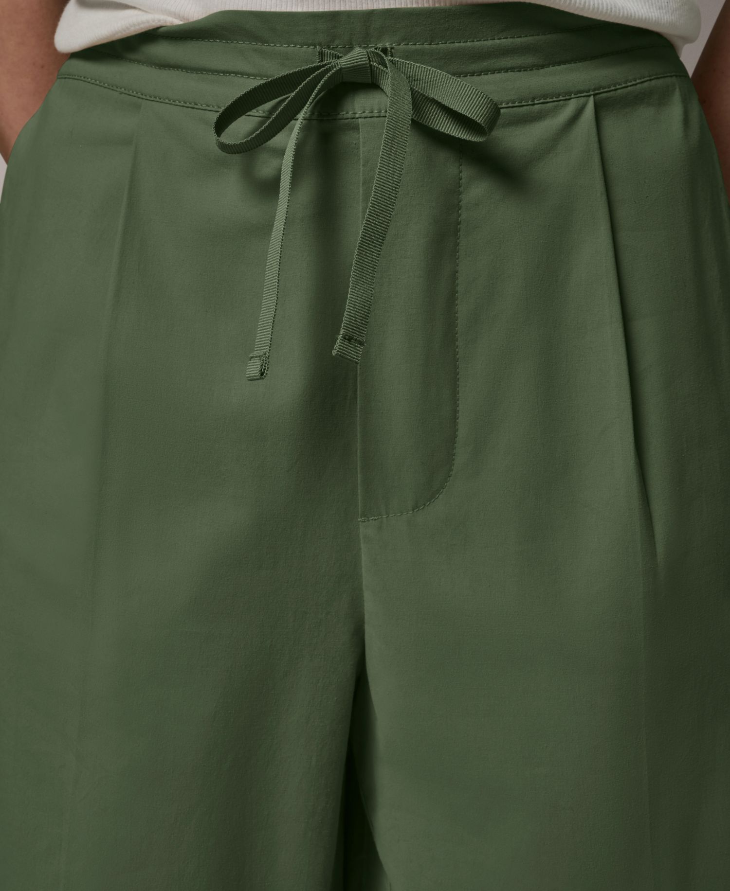 Women's High-Rise Paper Poplin Pants