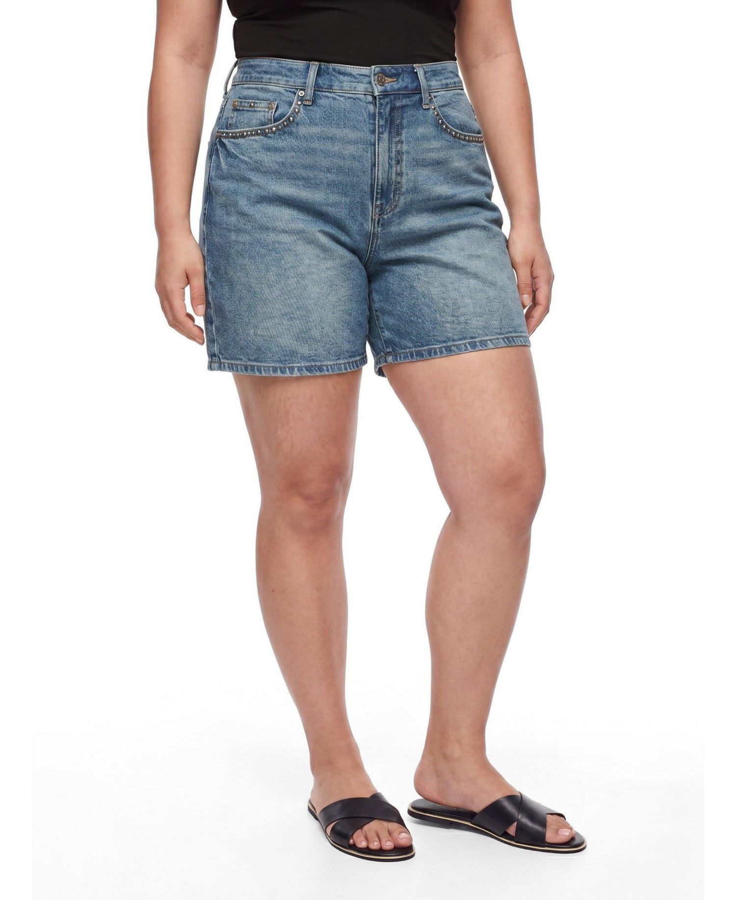 Women's High-Rise Dad Denim Short