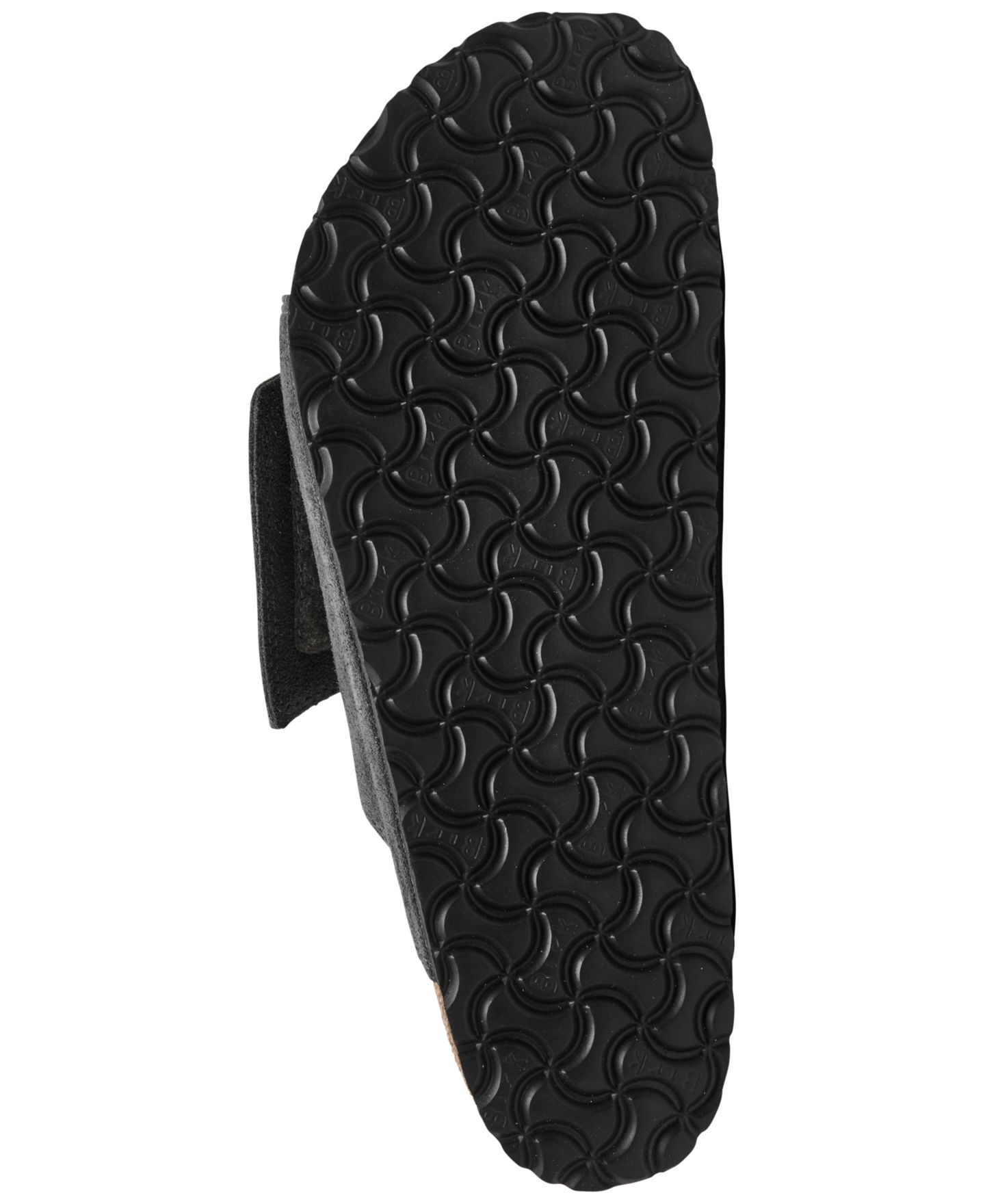 Мужские сандалии Birkenstock Solana Suede Leather Slide, цвет: Угольный — фото 6