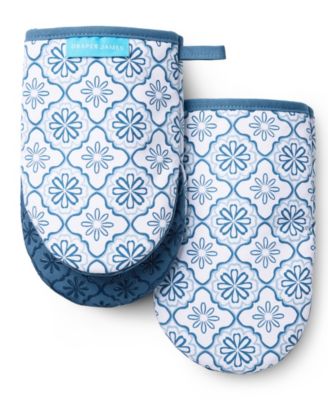 Allover Geo Floral Mini 2-Pack Oven Mitts