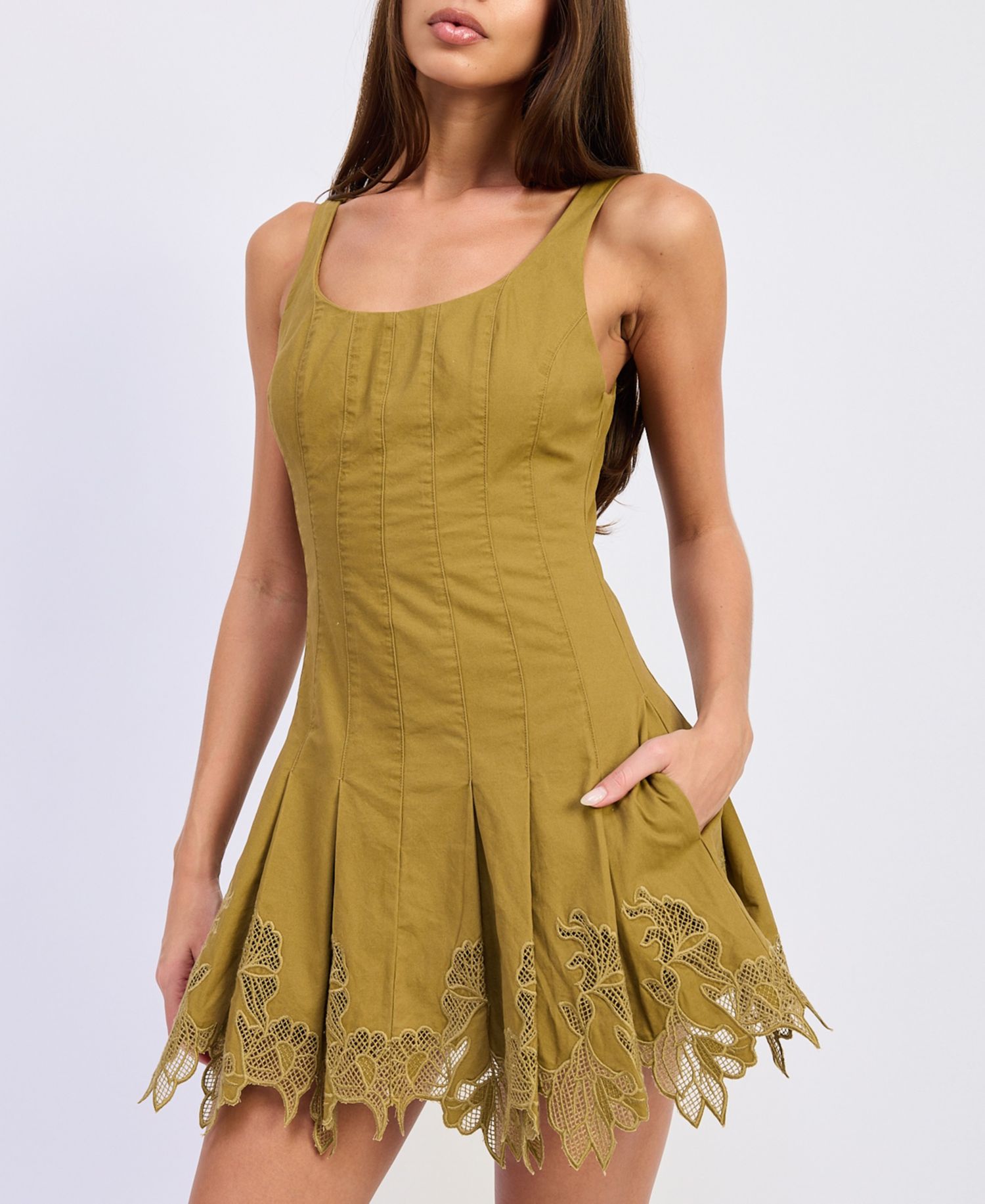 Women's Elin Embroidered Sleeveless Mini Dress