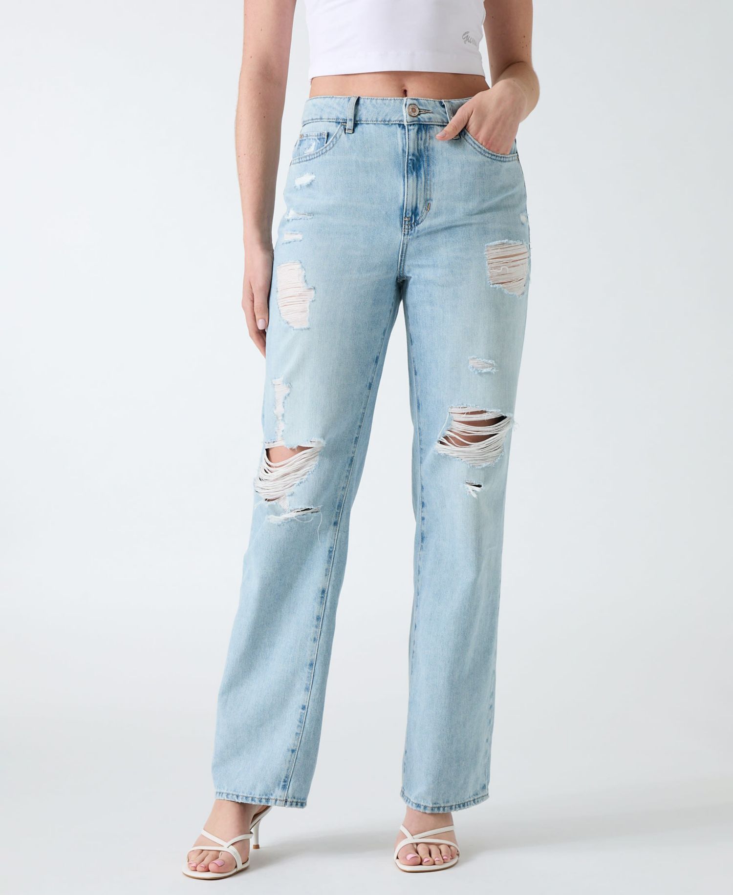 Women's High-Rise Straight-Leg Jeans