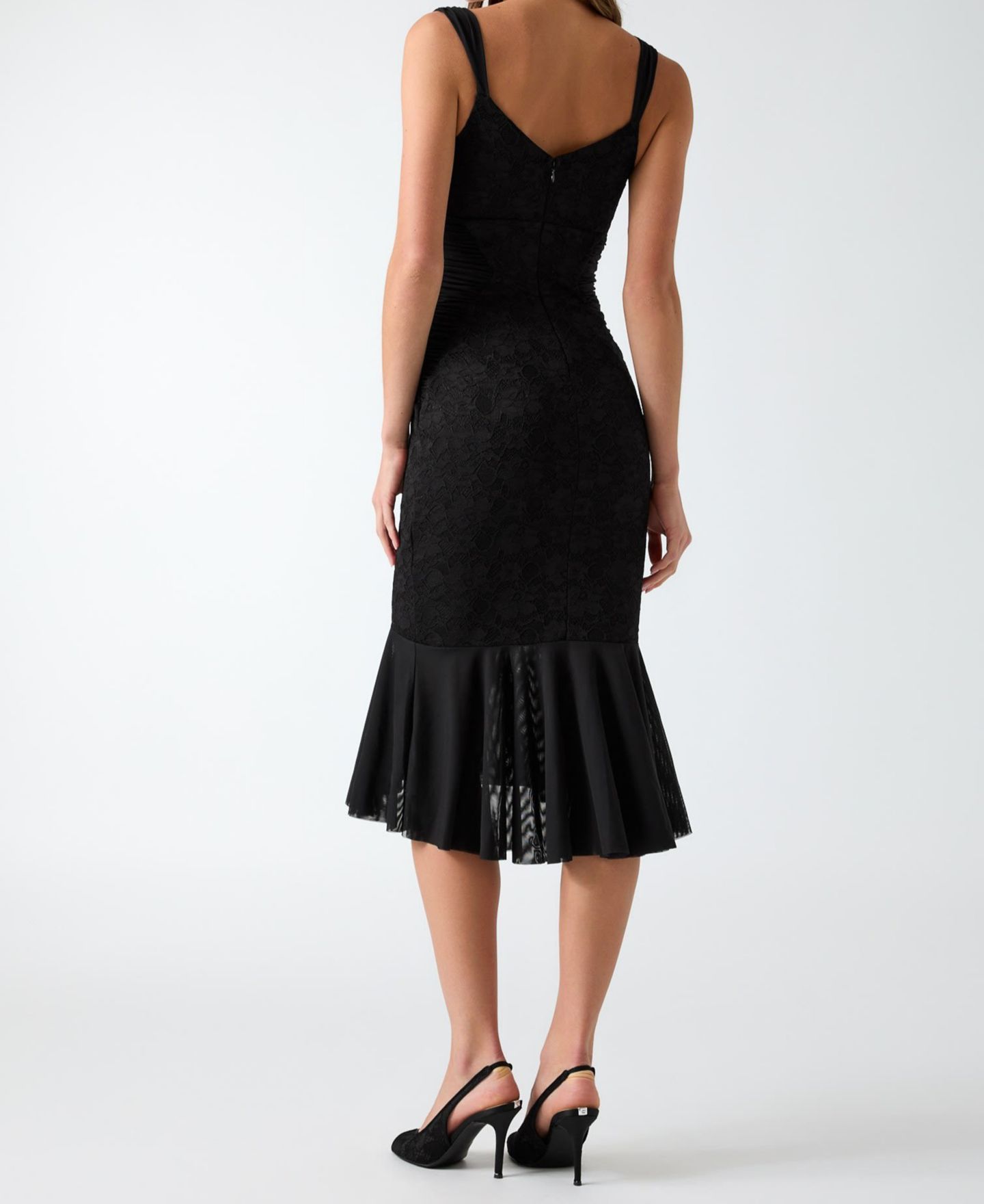 Женское платье GUESS Caitlyn Sleeveless Midi, цвет: Угольно-чёрный — фото 4