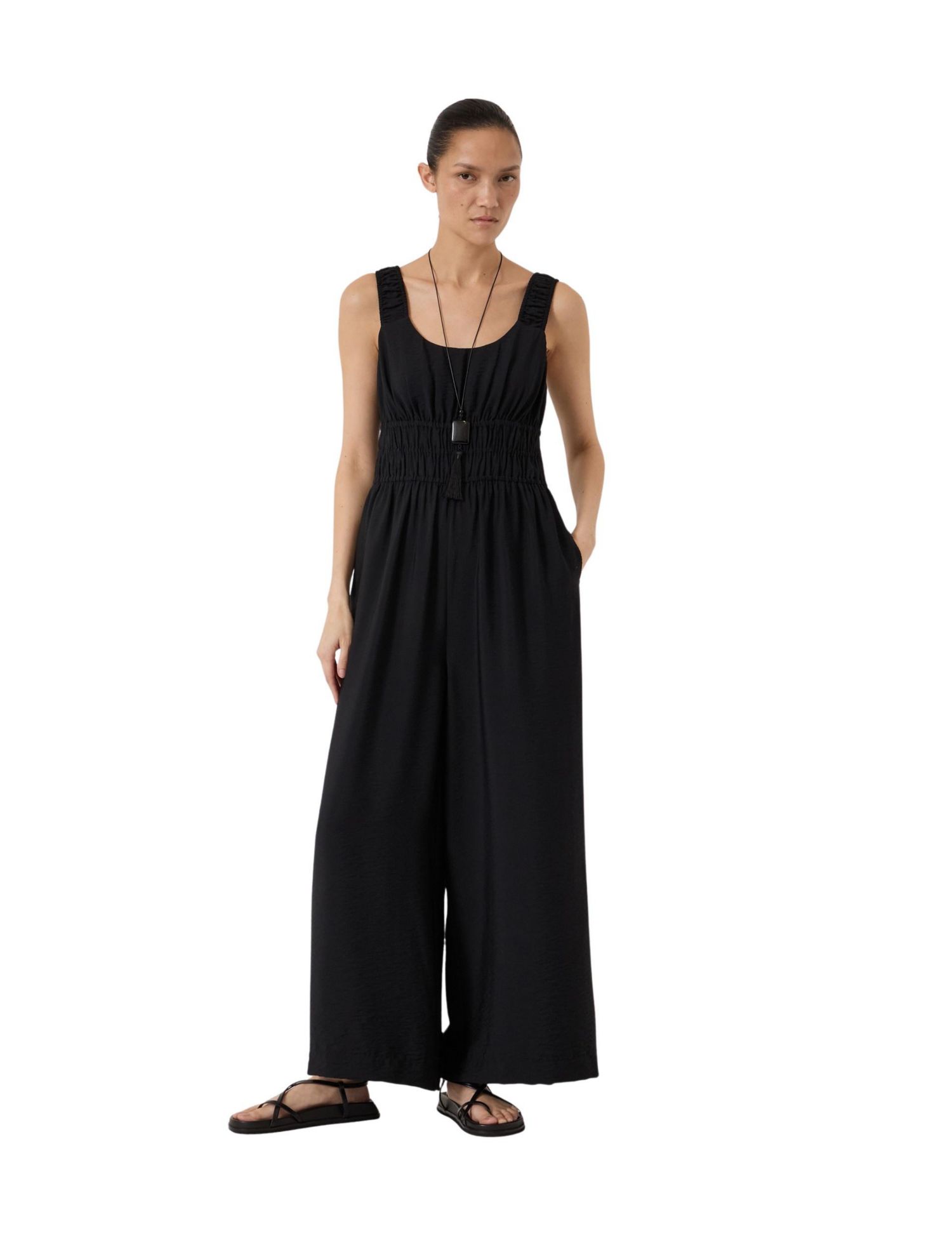 Women's Wrenna Gathered Straps Airflow Jumpsuit