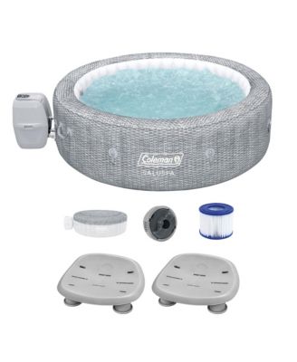 Coleman Sicily AirJet Inflatable Round Hot Tub with 2 SaluSpa Seat