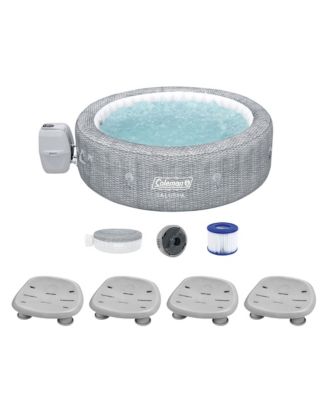 Coleman Sicily AirJet Inflatable Hot Tub with 4 SaluSpa Non-Slip Seat