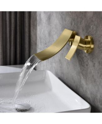 Wall Mount Widespread Bathroom Faucet