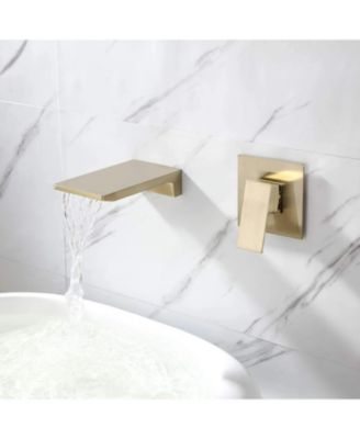 Wall Mount Widespread Bathroom Faucet