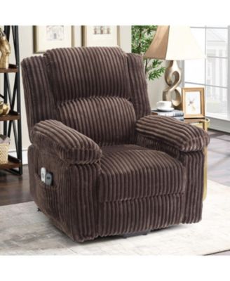 Power Lift Recliner - Heat and Massage, Electric Lift Plush Recliner with Padded Seat, Back and Armrests, Designed for Elderly