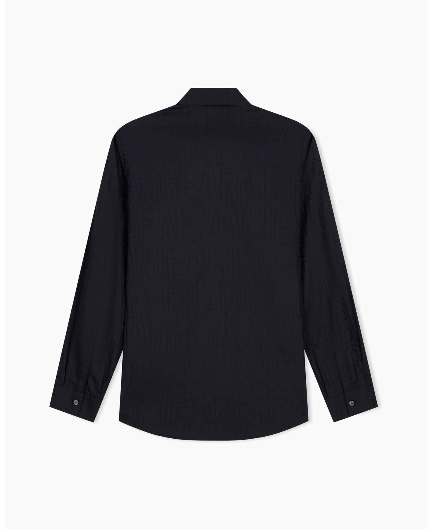 Men's Cotton Jacquard All Over Logo Woven Shirt
