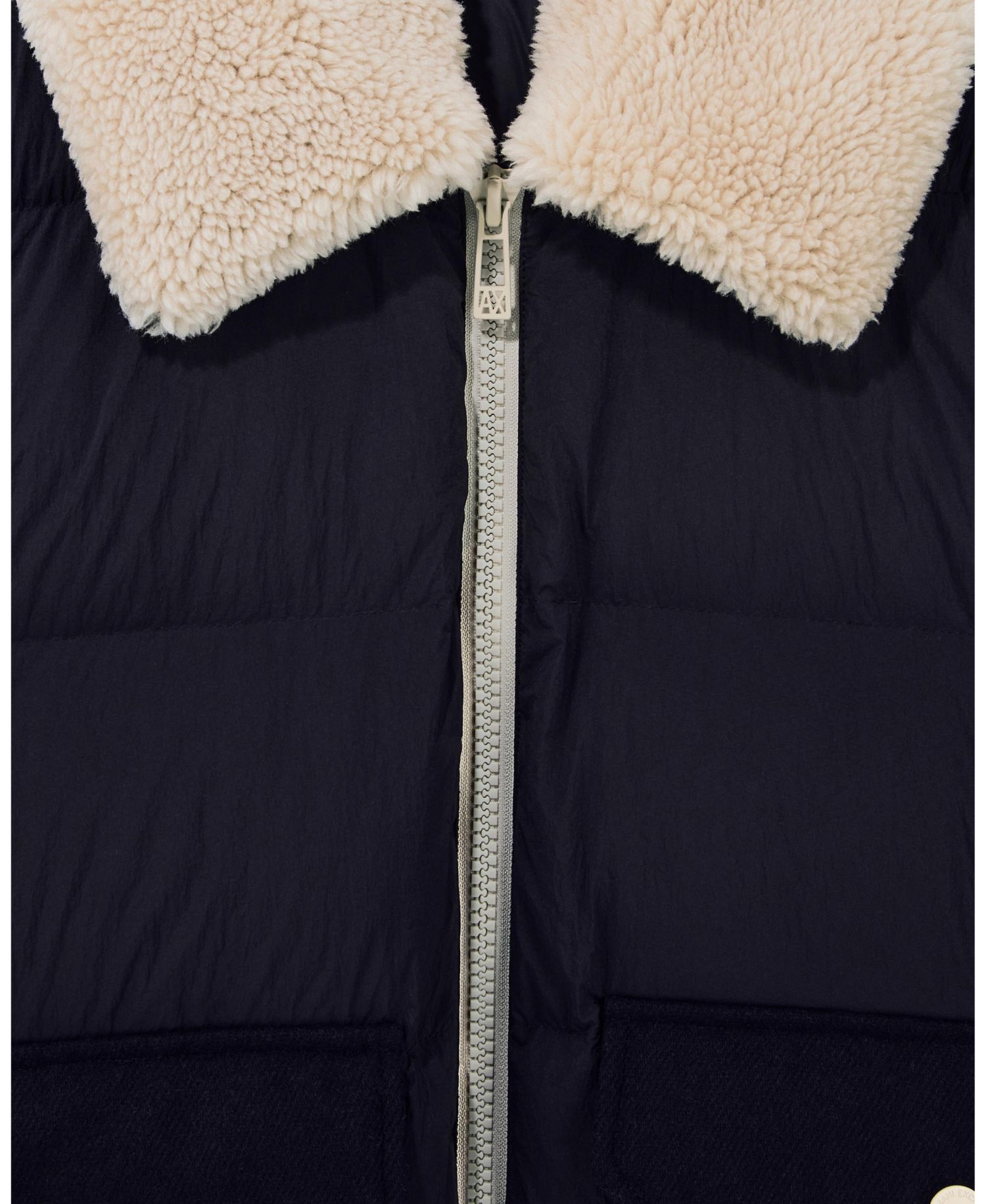 Men's Crossover Sherpa Collar Down Bomber Jacket