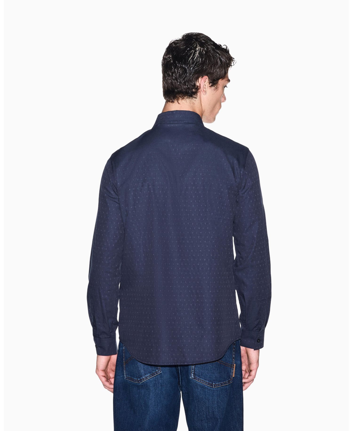 Men's Cotton Jacquard Woven Shirt