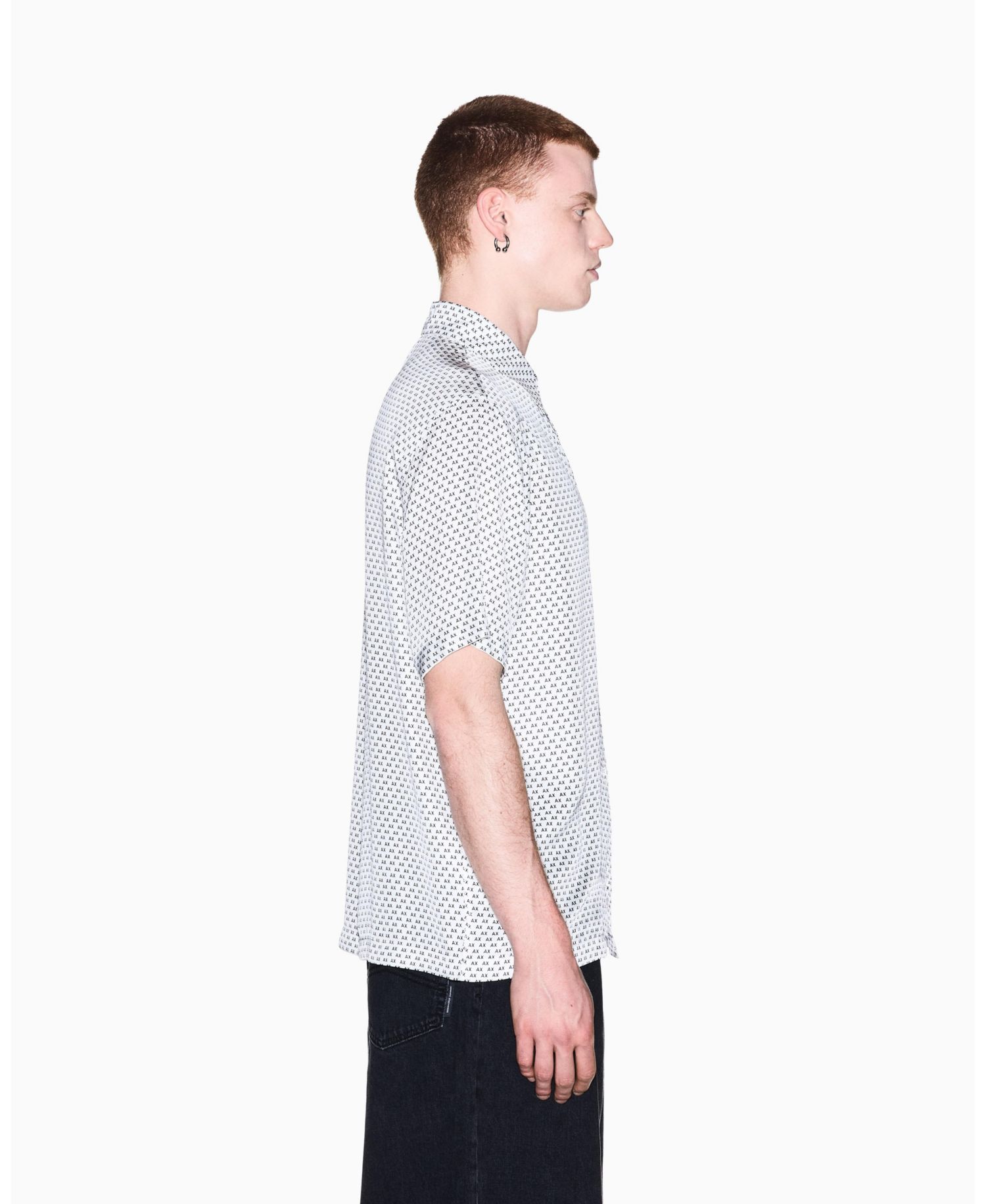 Men's Viscose All Over Logo Woven Shirt