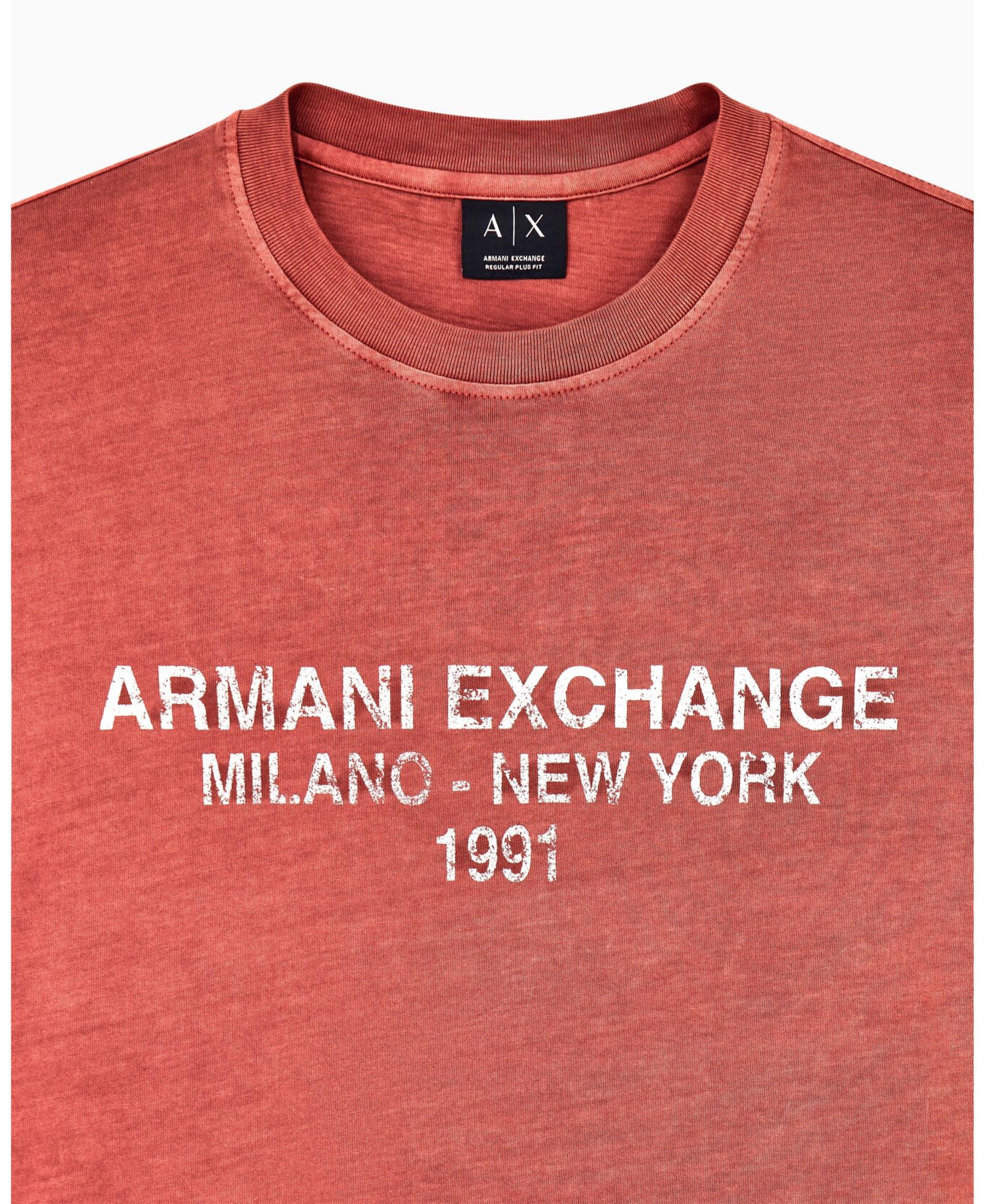 Men's Garment Dyed Vintage Wording T-Shirt