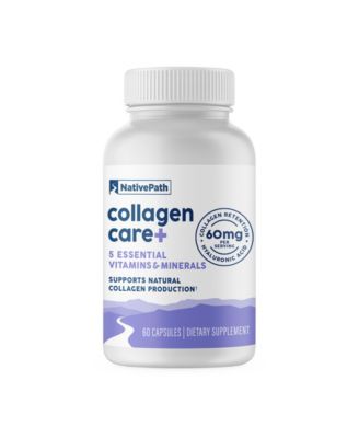 Collagen Care+ - 5-Vitamin Blend with Hyaluronic Acid, Biotin and Boron to Support Collagen for Men and Women - 60 Capsules (30 Servings)