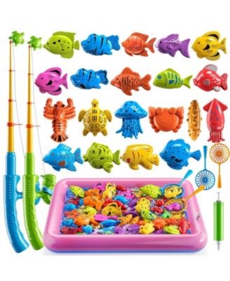 Fishing Game Toy Magnetic Pole Pool Water Play Kids Gift