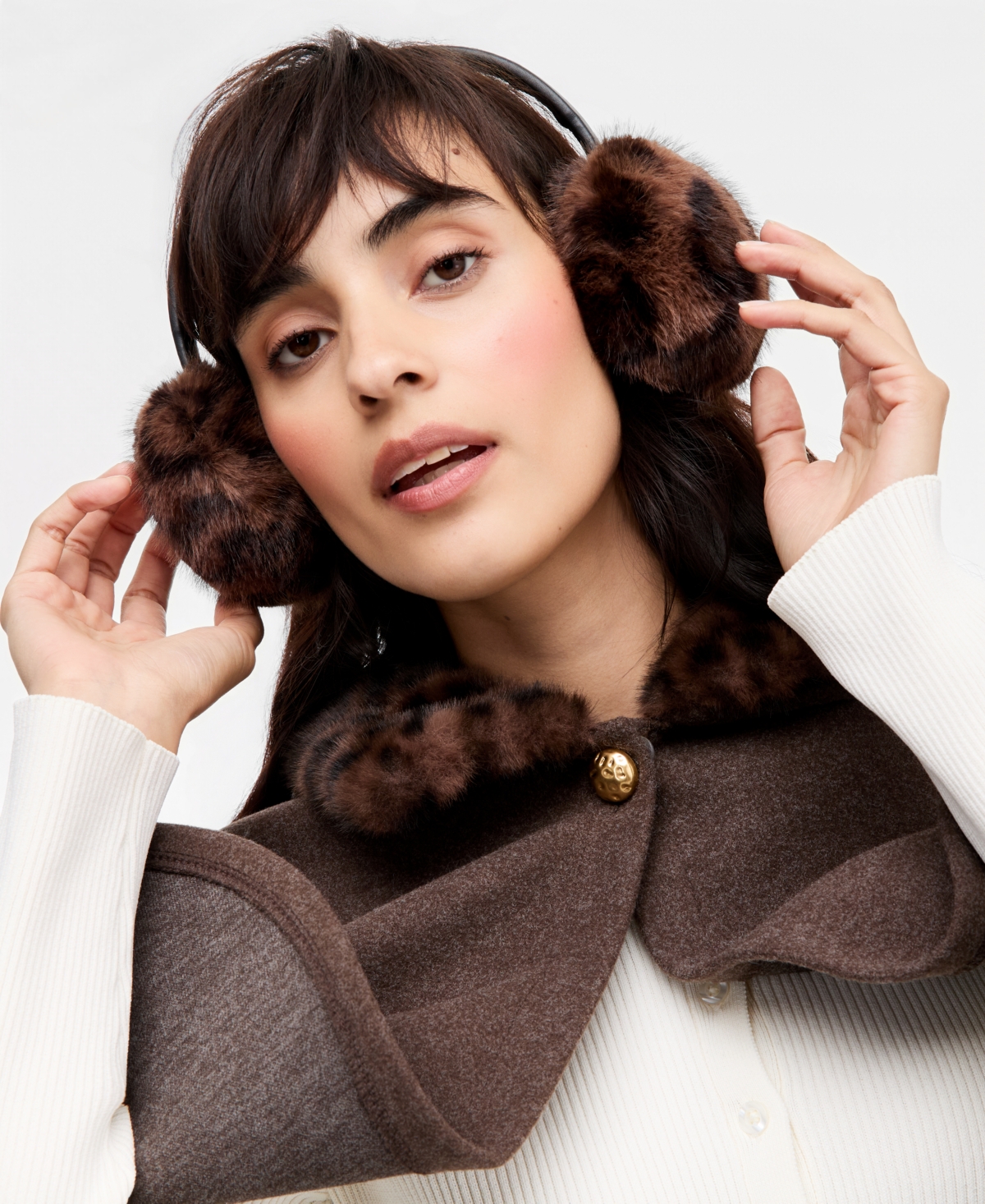 I.n.c. International Concepts Women's Leopard-Print Faux-Fur Earmuffs, Macy's Exclusive