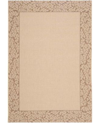 Courtyard CY0727 Natural and Brown 8' x 11' Outdoor Area Rug