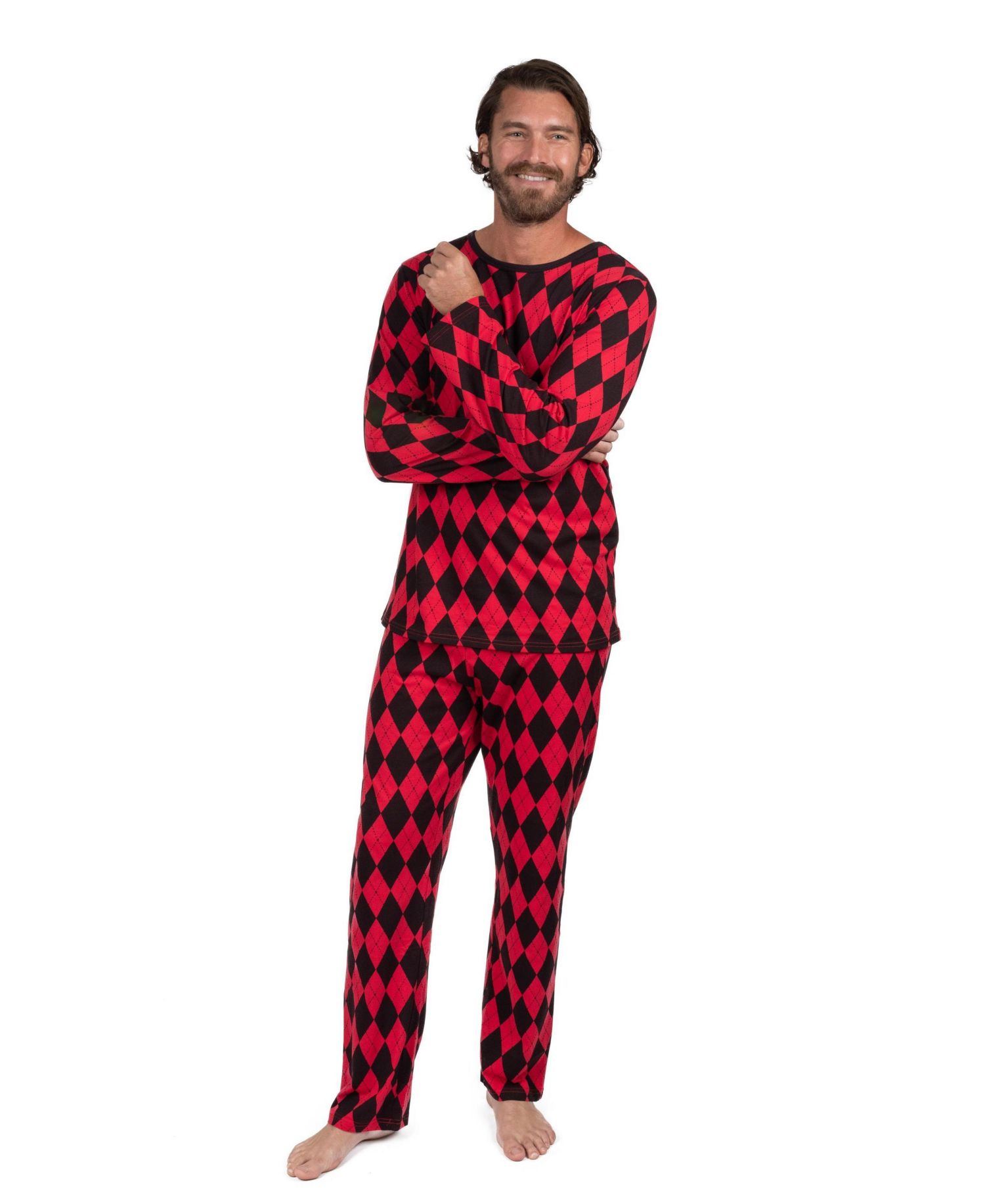 Красный & Чёрный Argyle