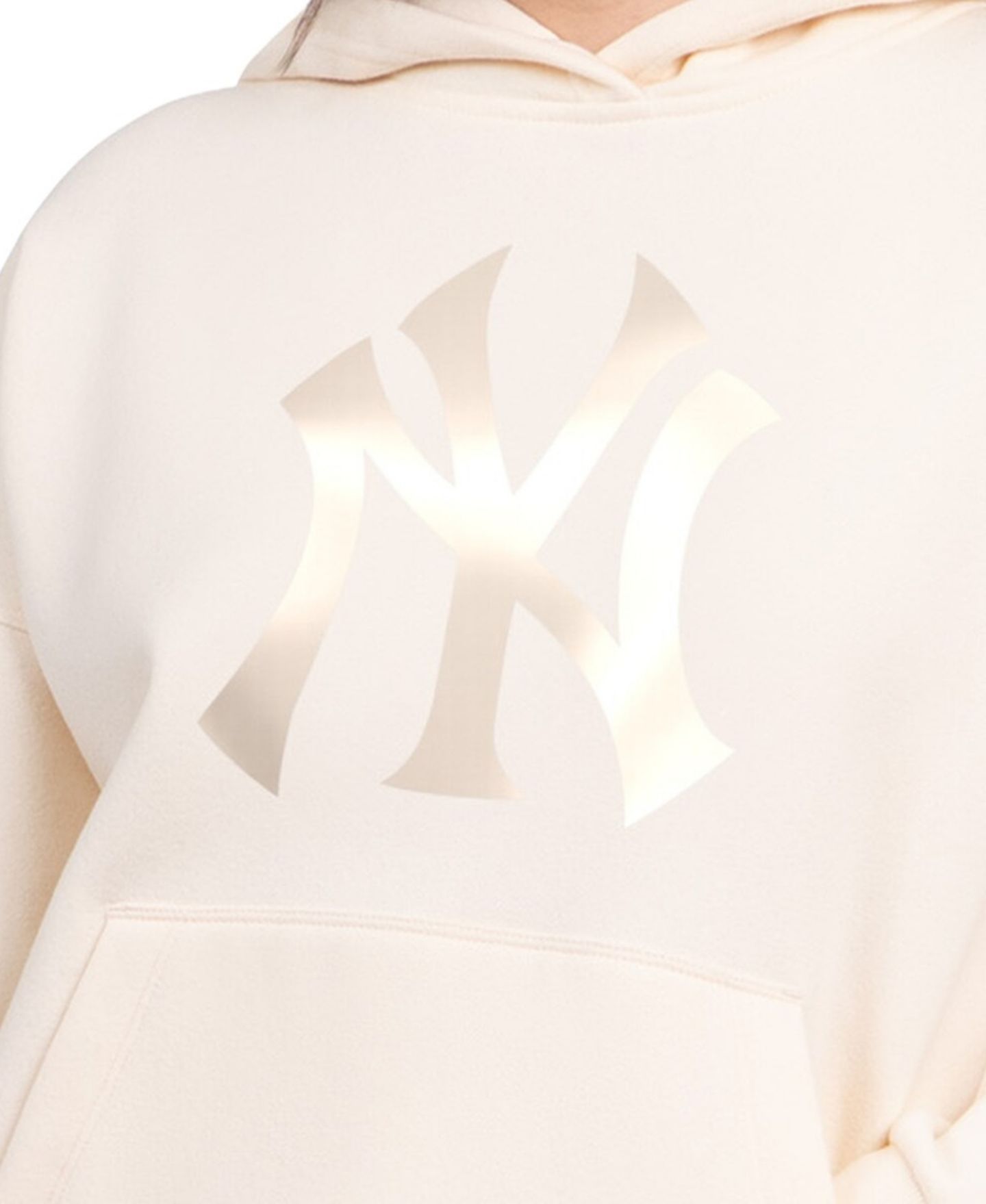 Женское худи Starter Cream New York Yankees Pastel Relaxed — фото 3