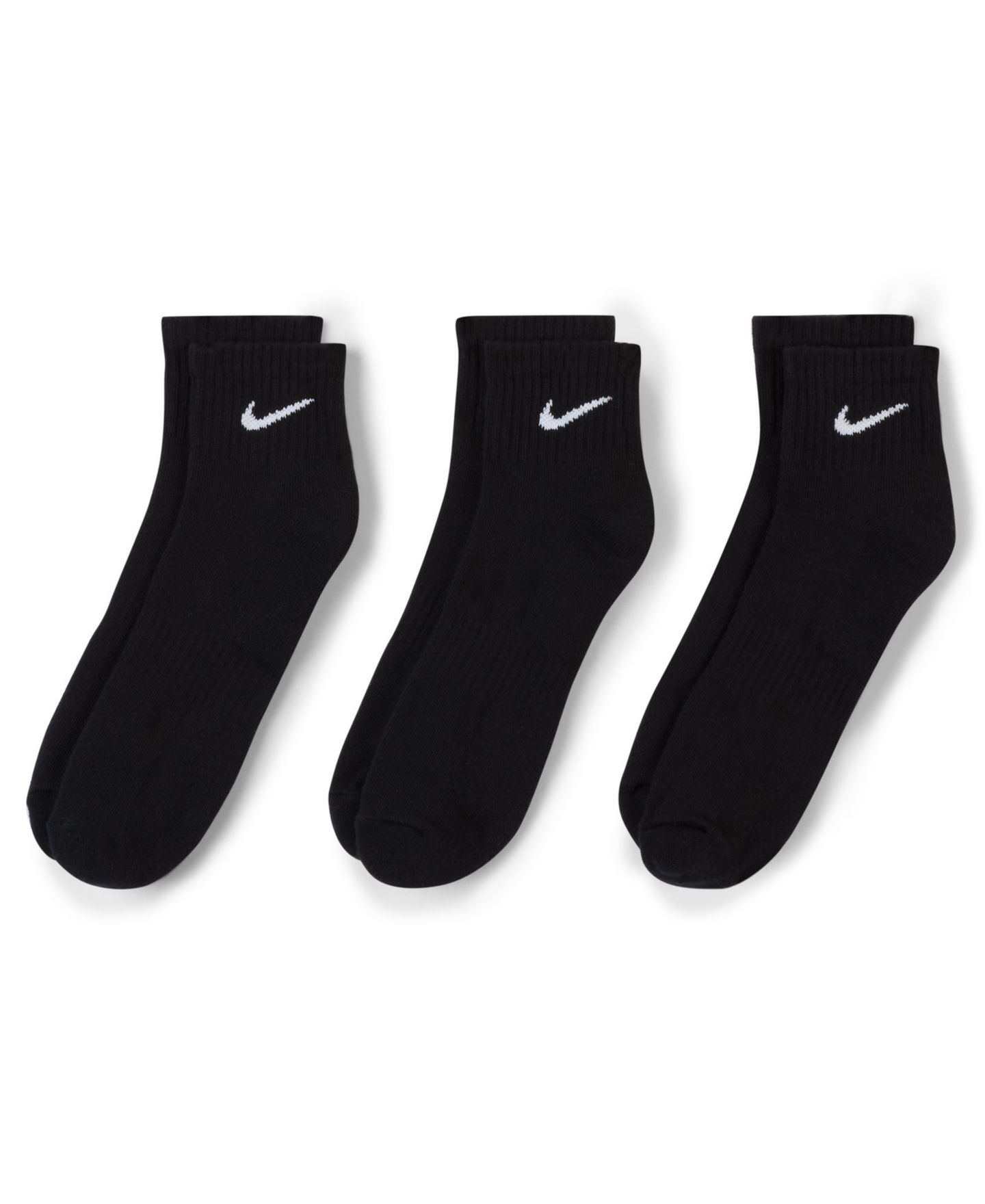 Носки для мужчин, укороченные, низкие — Nike, цвет: Чёрный / Белый — фото 5
