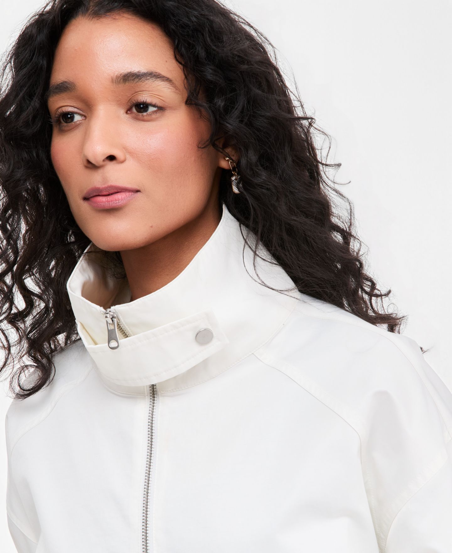 Женские свитеры On 34th Stand-Collar Pullover Anorak Jacket, цвет: Зимняя слоновая кость — фото 3