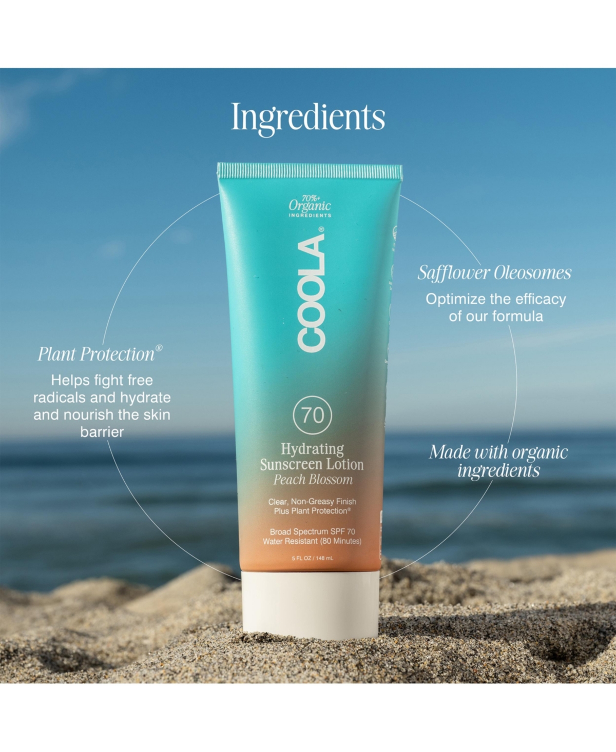 Coola Classic Body Sunscreen Lotion Spf 70