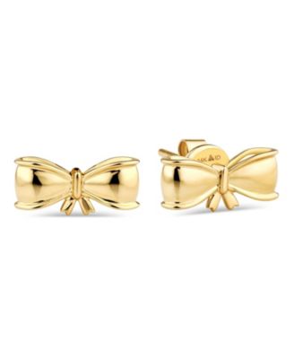 Bow Stud Earrings in 14K Gold