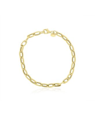 Gold Round Link Bracelet 14K Yellow Gold