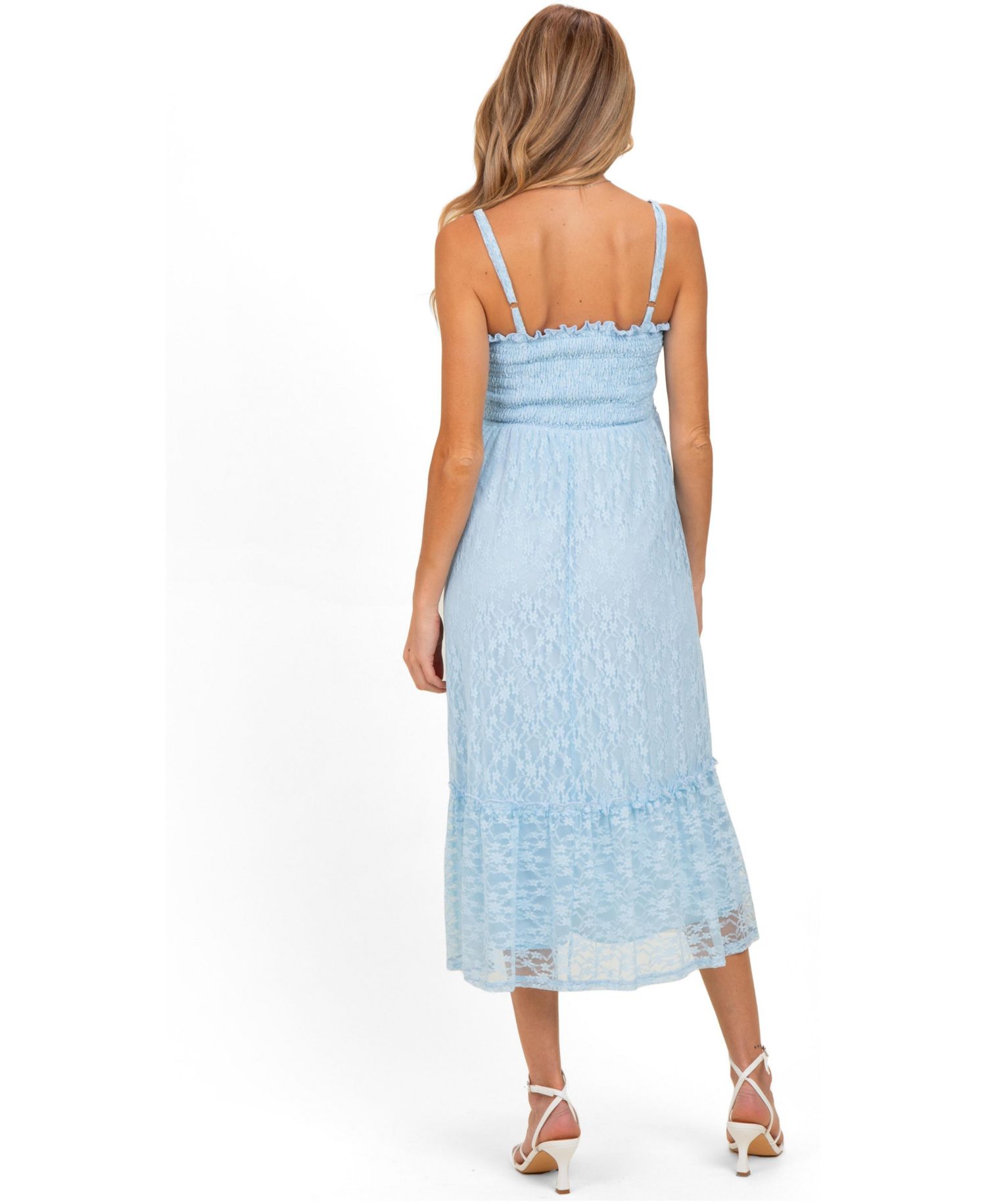 Women's Light Sleeveless Lace Maxi Dress