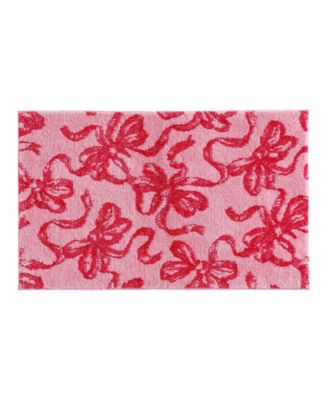 Ballet Bows Plush Bath Rug, 20" x 30"