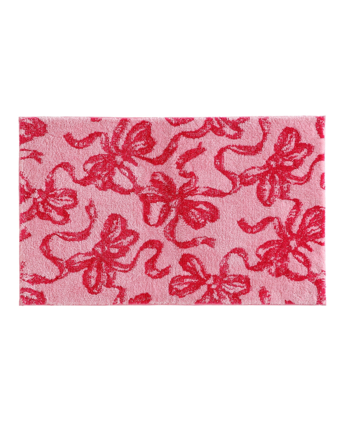 Betsey Johnson Ballet Bows Plush Bath Rug, 20" x 30"
