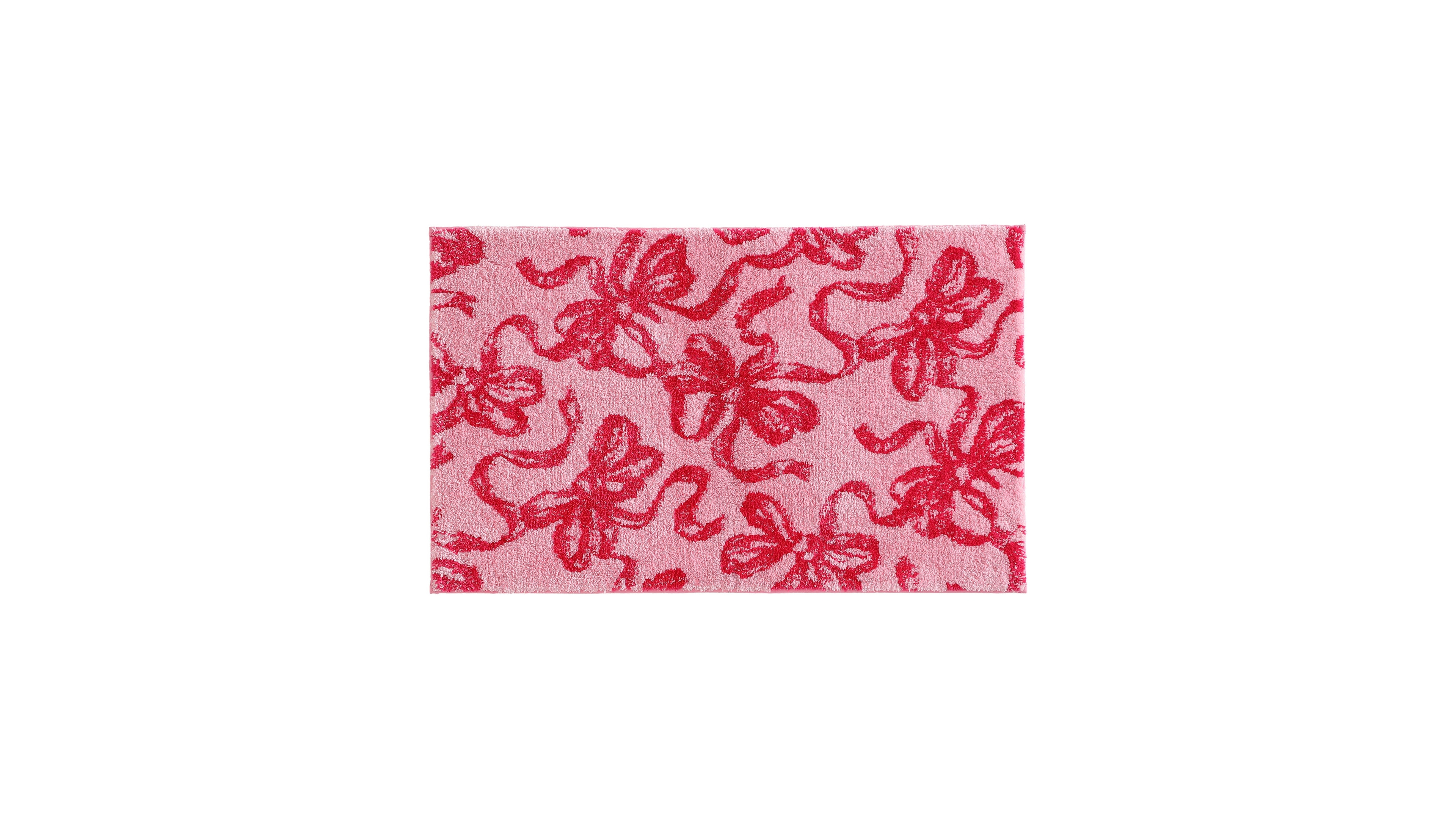 Betsey Johnson Ballet Bows Plush Bath Rug, 20" x 30"