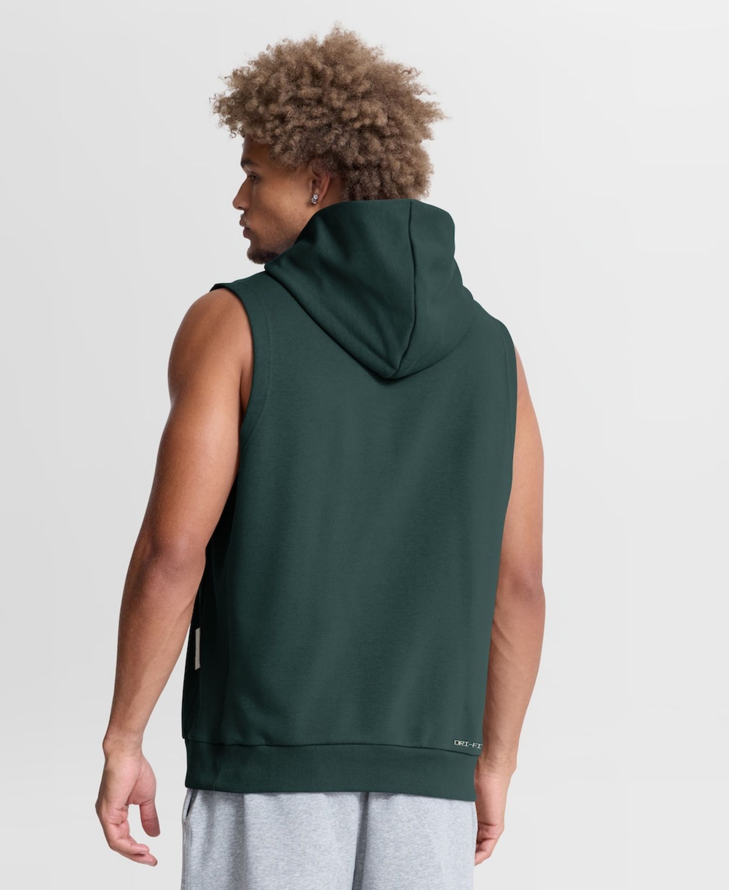 Men's Green Athletics Authentic Collection Standard Issue Dri-FIT Sleeveless Hoodie