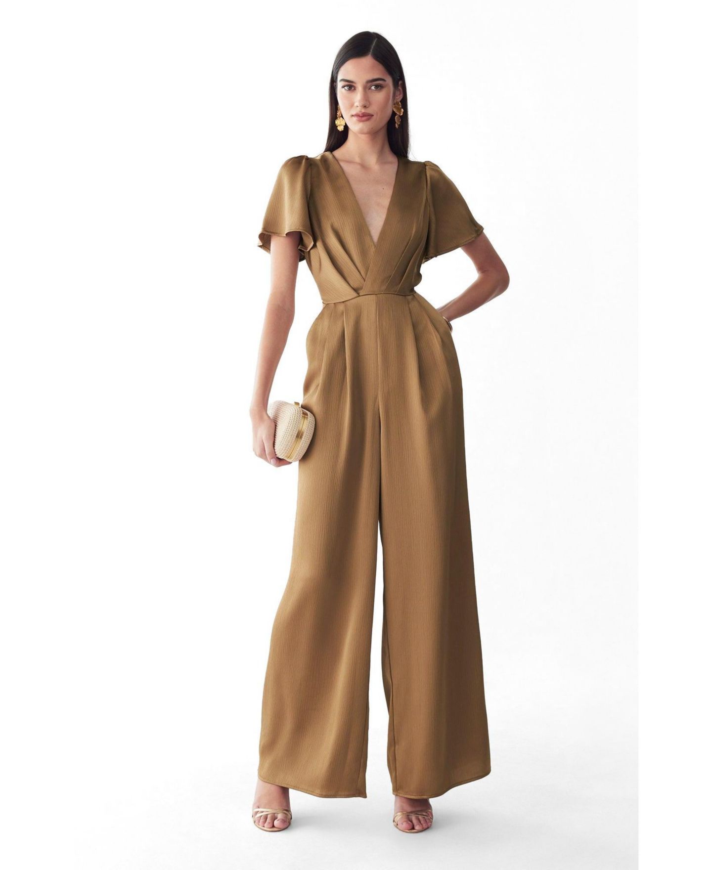 Женский комбинезон ST MRLO Imani Jumpsuit, цвет: Бронзовый — фото 2