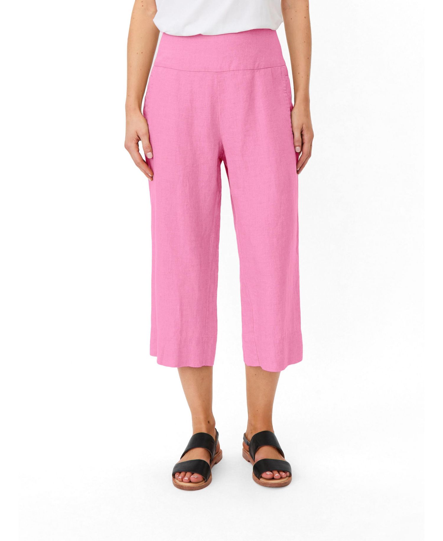 Women's Mapallas Linen Cropped Trousers