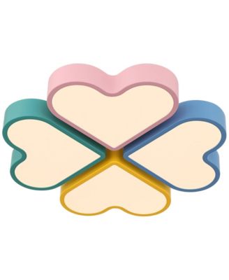 Macaron Heart Wide Pastel Colors LED Ceiling Light