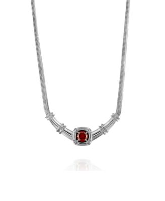Odette Necklace Garnet Stone