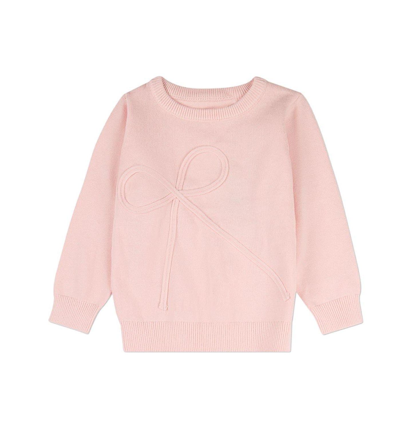 MeMoi Baby Girls 2 Piece 100 percentage Cotton Knit Set with Bow Trim, цвет: Светлый розовый — фото 2