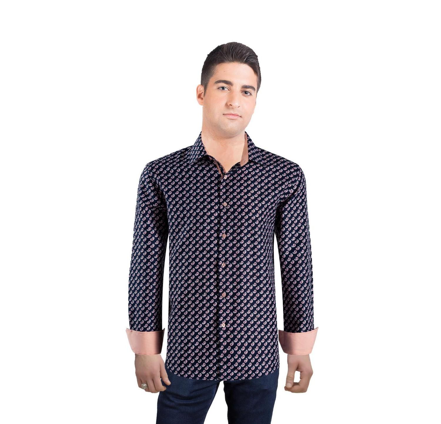 Men's Slim Fit Paisley Print Shirt